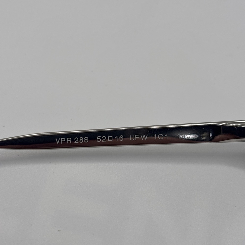 PRADA VPR 28S Womens Eyeglasses UFW-1O1 Blue/Silver Cat Eye Frame 52-16-140 #465 - Picture 5 of 8